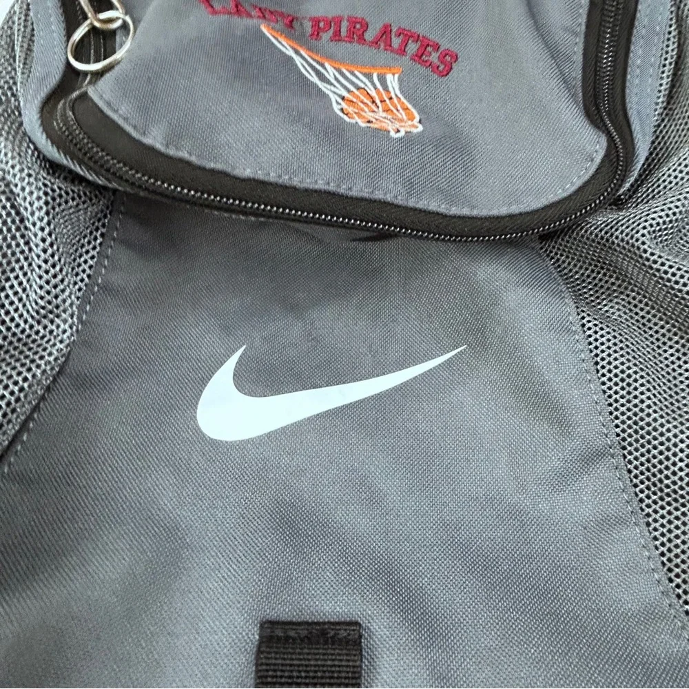 Nike Gray and‎ Black Backpack with Iconic Swoosh Embroidered “Lady Pirates”